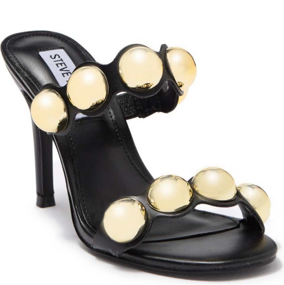 Steve Madden w/Shiny Gold Ball Studs. New never been worn and without box.